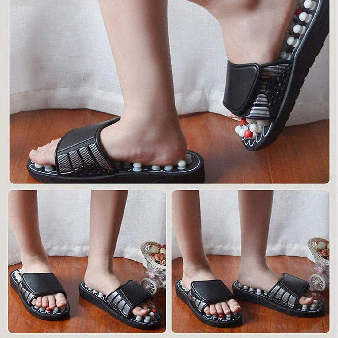 Acupressure Reflexology Massage Slippers – Magnetic Therapy Foot Massage Sandals for Pain Relief & Relaxation - Dreamzhub