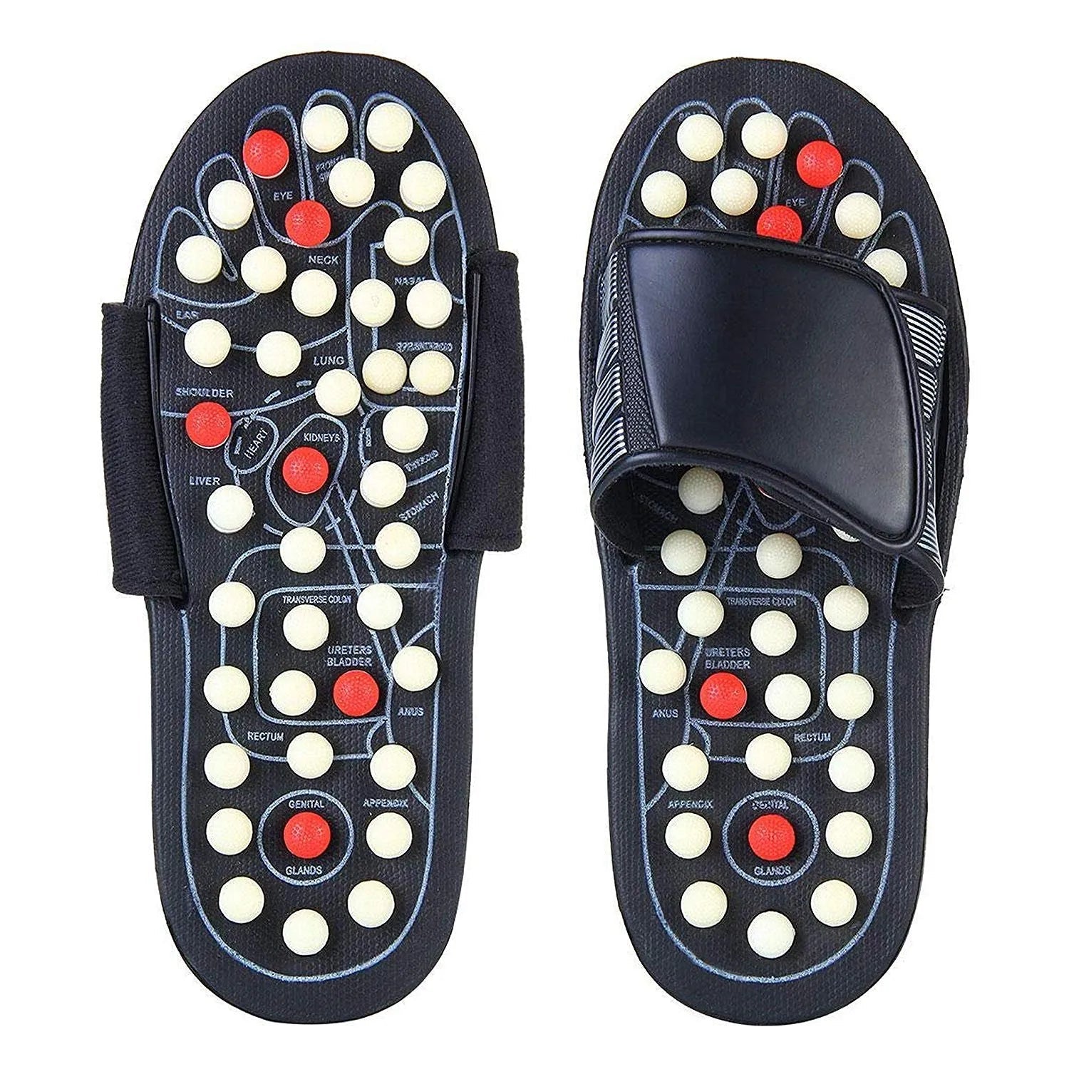 Acupressure Reflexology Massage Slippers – Magnetic Therapy Foot Massage Sandals for Pain Relief & Relaxation - Dreamzhub
