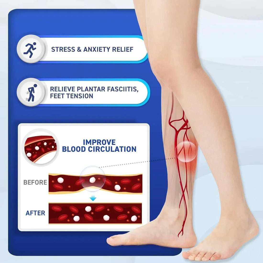 Acupressure Reflexology Massage Slippers – Magnetic Therapy Foot Massage Sandals for Pain Relief & Relaxation - Dreamzhub