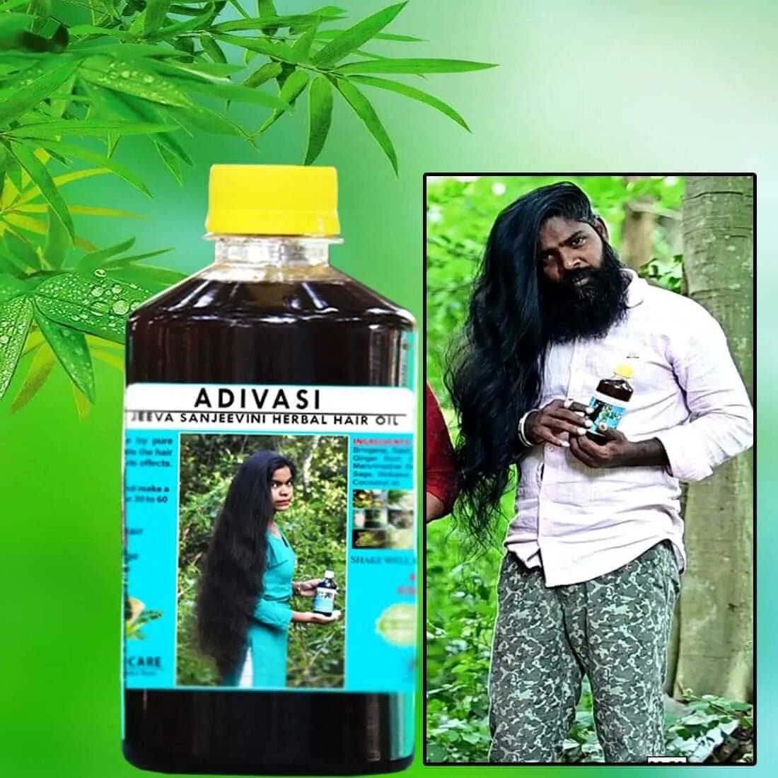 Adivasi Jeeva Sanjeevini Herbal Hair Growth oil - Ayurvedic Hair Growth Oil - Dreamzhub