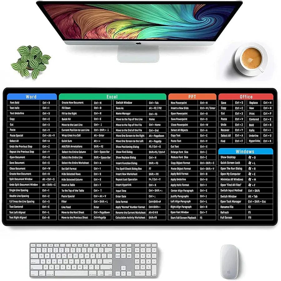 Anti - Slip Keyboard Pad With (Shortcut Key Patterns) - Dreamzhub