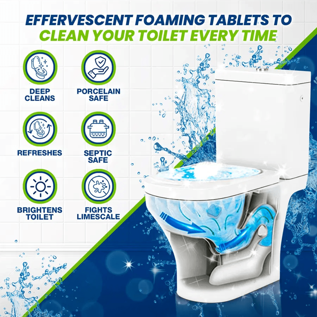 Automatic Toilet Bowl Cleaner Tablets – Powerful Bathroom Tank Cleaner for Fresh, Stain - Free Toilets - Dreamzhub
