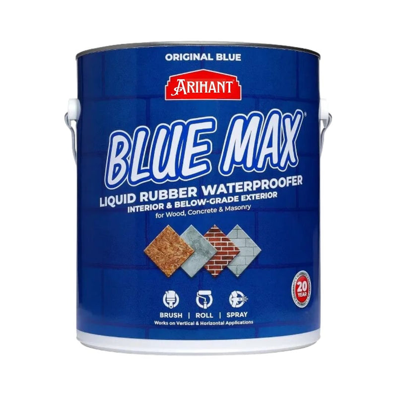 Blue Max Liquid Rubber Waterproofer For Wood, Concrete & Masonry With Blue Crack Seal Technology - Dreamzhub