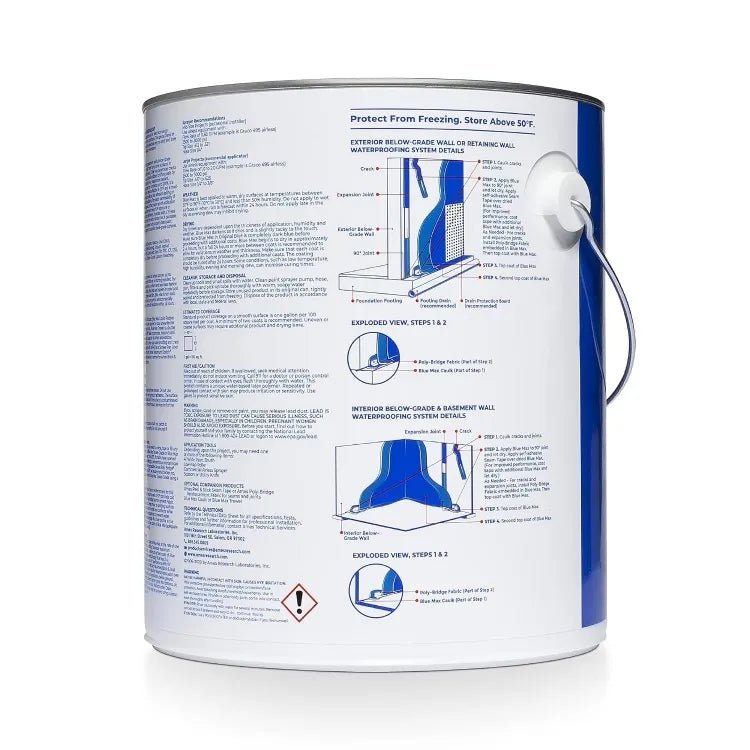 Blue Max Liquid Rubber Waterproofer For Wood, Concrete & Masonry With Blue Crack Seal Technology - Dreamzhub