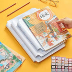 30 Pcs Transparent Matte Book Cover | Waterproof Self-Adhesive Sticker Sheets (3 Sizes) | Notebook & Textbook Protective Film for School & Office