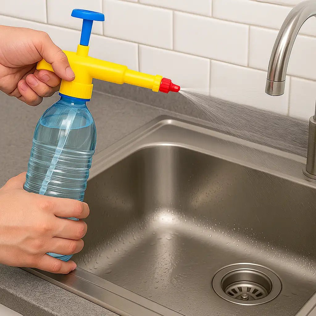 Bottle Pressure Sprayer Attachment | Handheld Pump Spray Gun | Adjustable Nozzle for Gardening & Cleaning - Dreamzhub