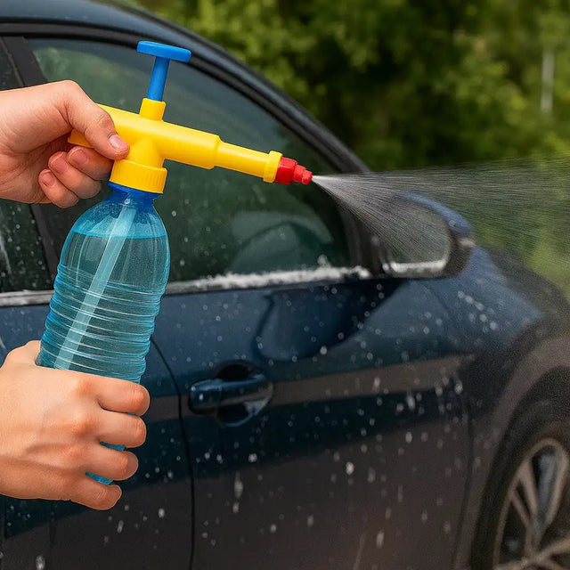 Bottle Pressure Sprayer Attachment | Handheld Pump Spray Gun | Adjustable Nozzle for Gardening & Cleaning - Dreamzhub