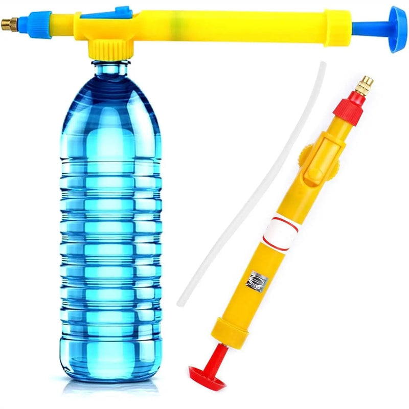 Bottle Pressure Sprayer Attachment | Handheld Pump Spray Gun | Adjustable Nozzle for Gardening & Cleaning - Dreamzhub