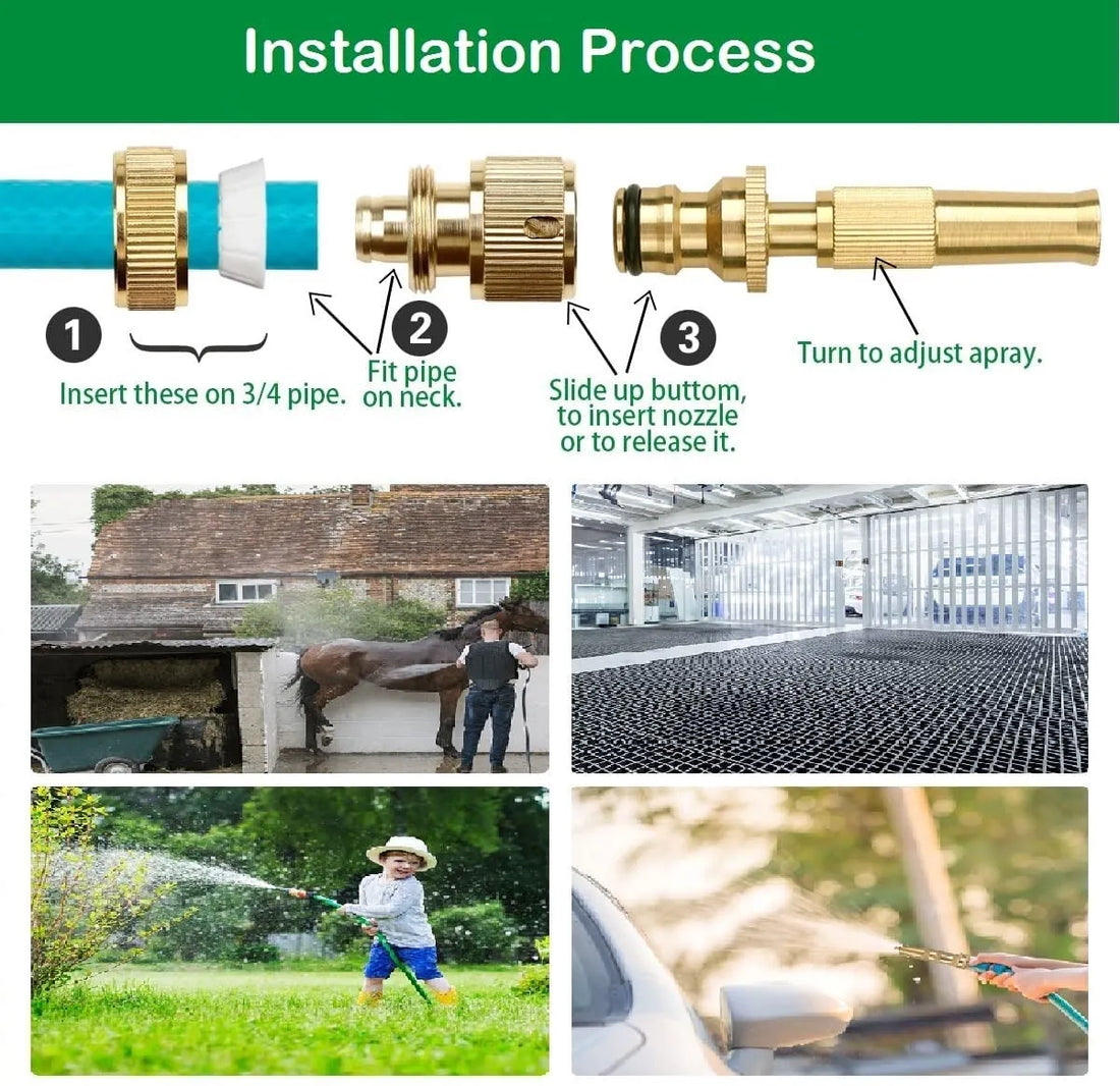 Easy & Quick High Pressure Brass Nozzle