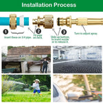 Easy & Quick High Pressure Brass Nozzle