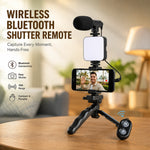 Smart Remote-Controlled Video Creator Kit with LED Light, Microphone & Tripod