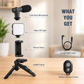 Smart Remote-Controlled Video Creator Kit with LED Light, Microphone & Tripod