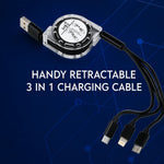 3 in 1 Multi Retractable Charging Cable
