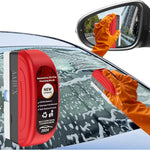 Car Glass Oil Film Remover with Cleaning Brush | Removes Oil Film, Water Spots, Grease & Wiper Marks | Clear Vision Windshield Cleaner - Dreamzhub