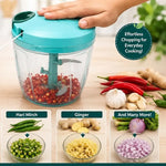 Manual Vegetable Chopper with String Pull