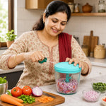 Manual Vegetable Chopper with String Pull