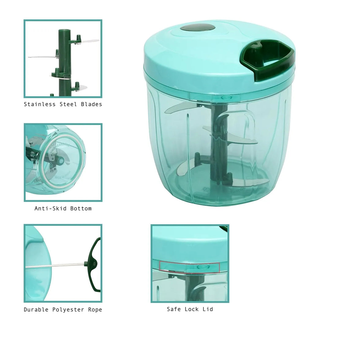 Manual Vegetable Chopper with String Pull