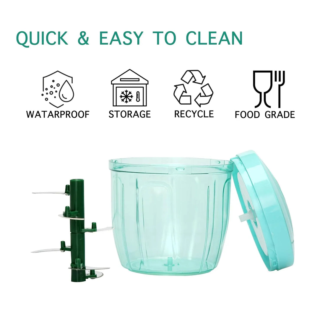 Manual Vegetable Chopper with String Pull