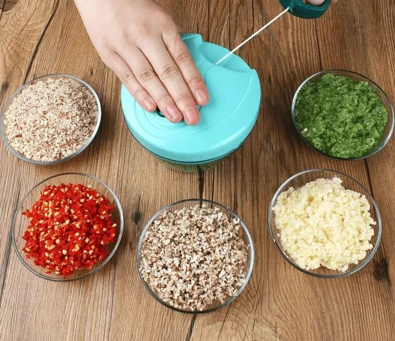 Manual Vegetable Chopper with String Pull