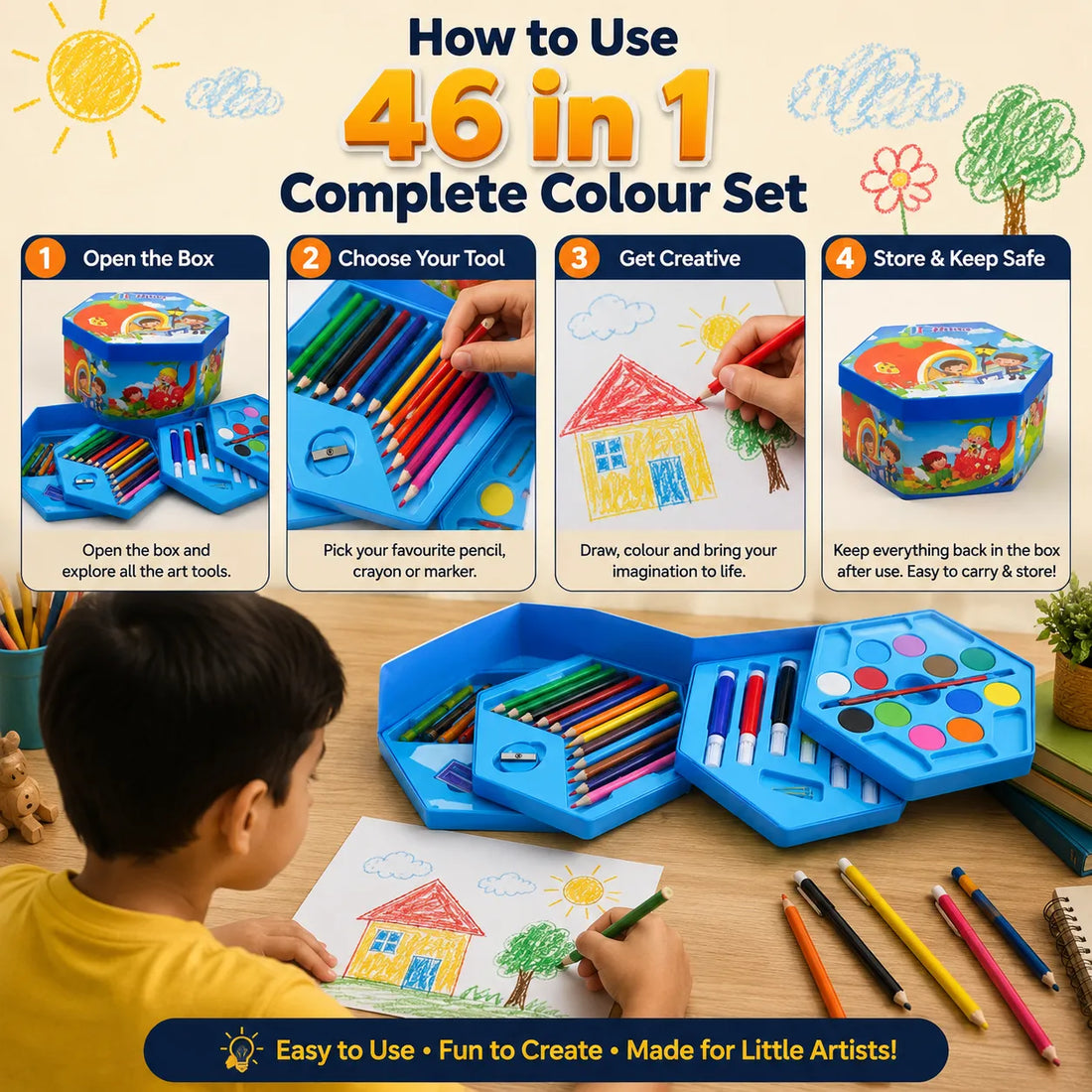 46 In 1 Complete Colour Set