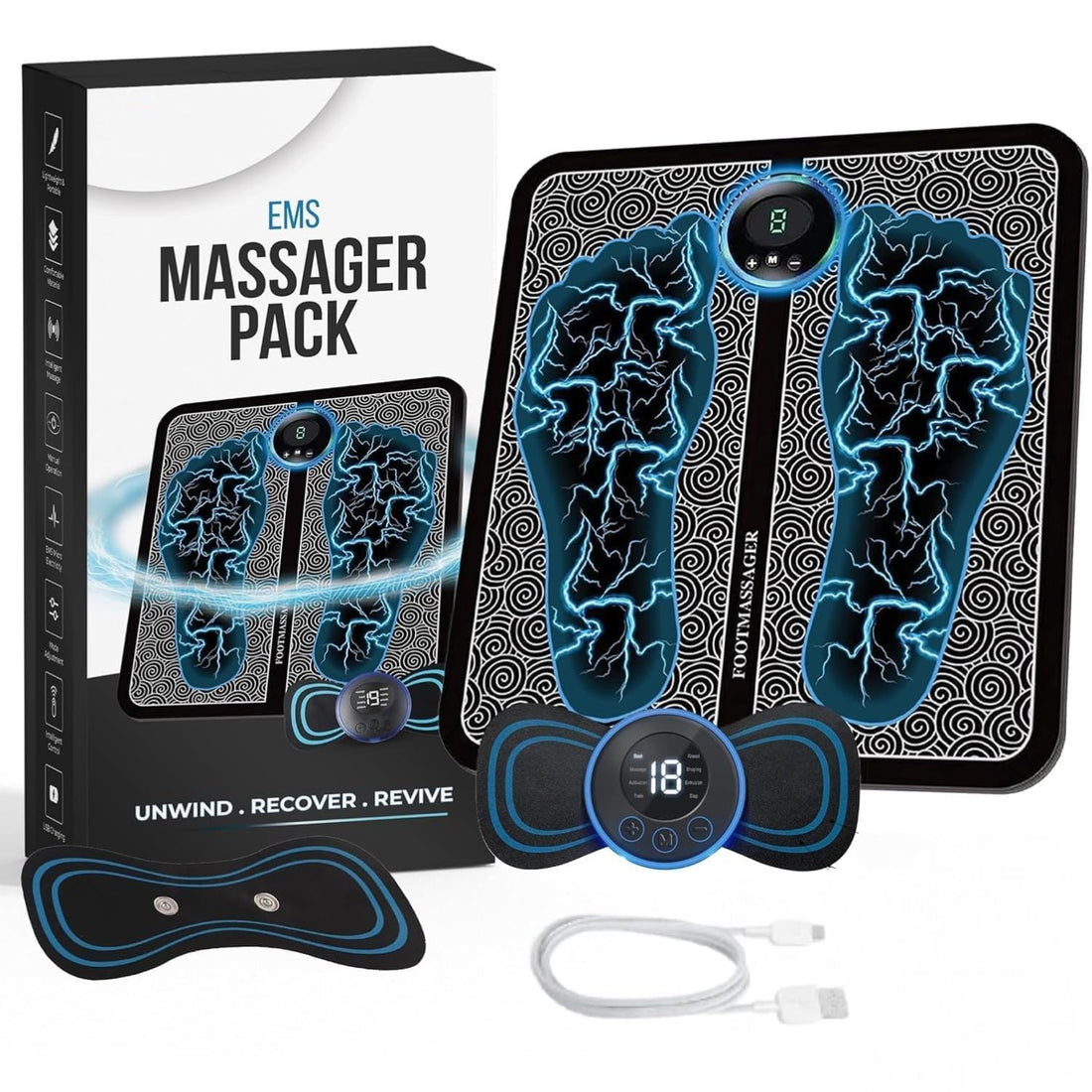 Compact Electric Foot Massager | Spa - Like Comfort for Home and Office - Dreamzhub
