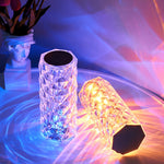 Crystal Table Rose Lamp - Dreamzhub