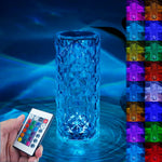 Crystal Table Rose Lamp - Dreamzhub