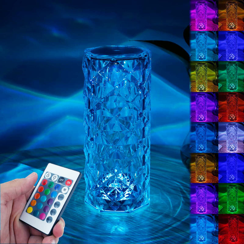 Crystal Table Rose Lamp - Dreamzhub