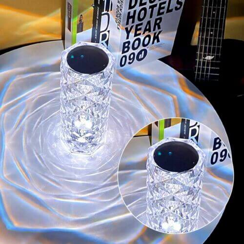 Crystal Table Rose Lamp - Dreamzhub