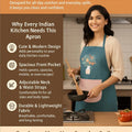Cute Kitchen Apron with Front Pocket - Dreamzhub