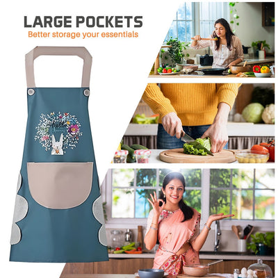 Cute Kitchen Apron with Front Pocket