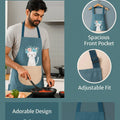 Cute Kitchen Apron with Front Pocket - Dreamzhub