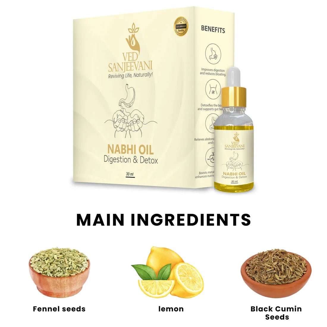 Digestion & Detox Nabhi Oil - Dreamzhub