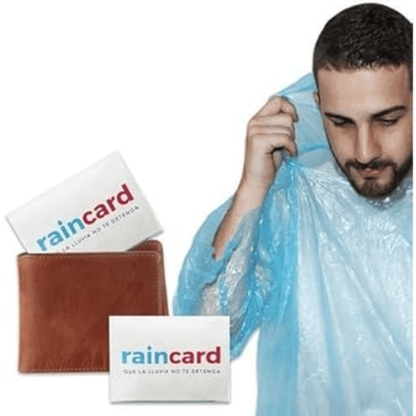 Disposable Pocket Rain Cards – Compact Emergency Raincoats for Travel, Commute & Outdoors (Unisex, One-Size)