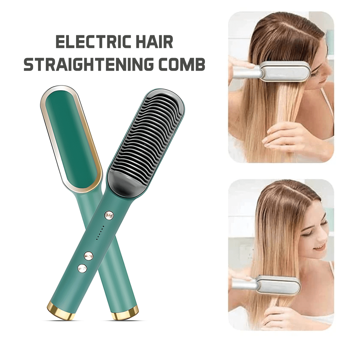 Electric Hair Straightening Comb | Portable and Travel - Friendly Styling Tool - Dreamzhub