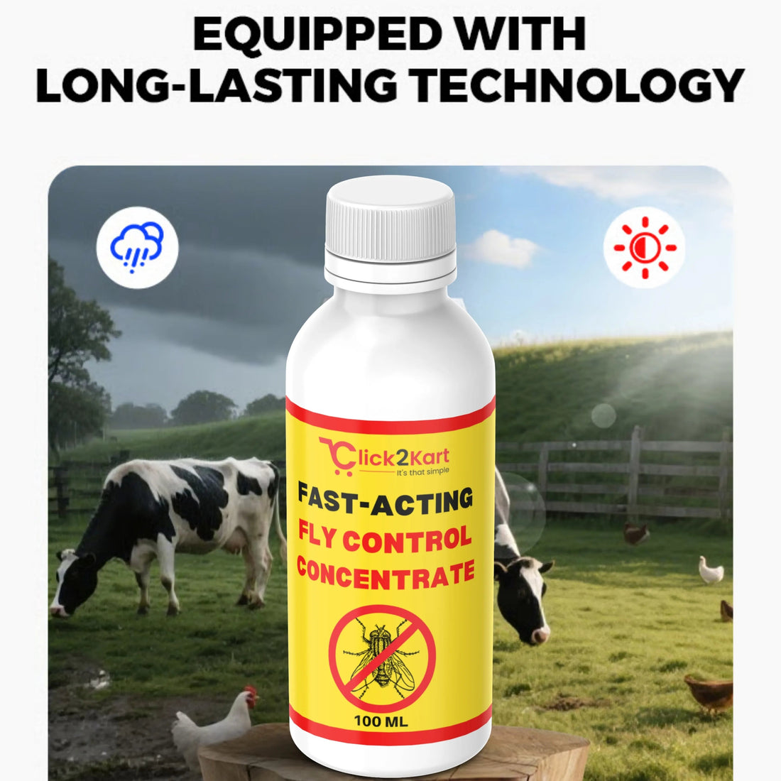 Fast - Acting Fly Control Concentrate – Powerful Insect Killer for Indoor & Outdoor Use - Dreamzhub