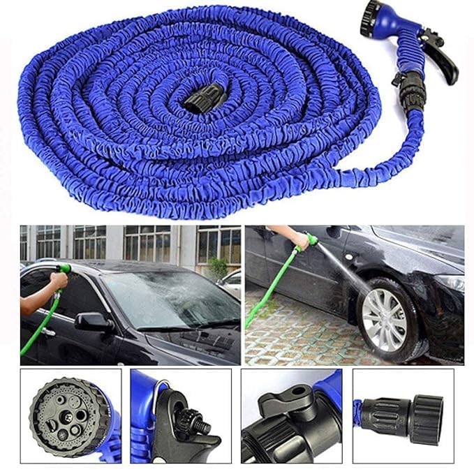 Garden Hose Pipe with Universal Tap Connector | Lightweight, Weather - Resistant Design - Dreamzhub
