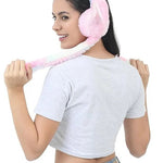 Girls Winter Plush Earmuffs with Moving Bunny Ears – Soft, Warm & Super Cute Ear Warmer - Dreamzhub