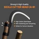 Grass Sickle Cutter Head Heavy Duty Steel Blade for Farming & Gardening - Dreamzhub
