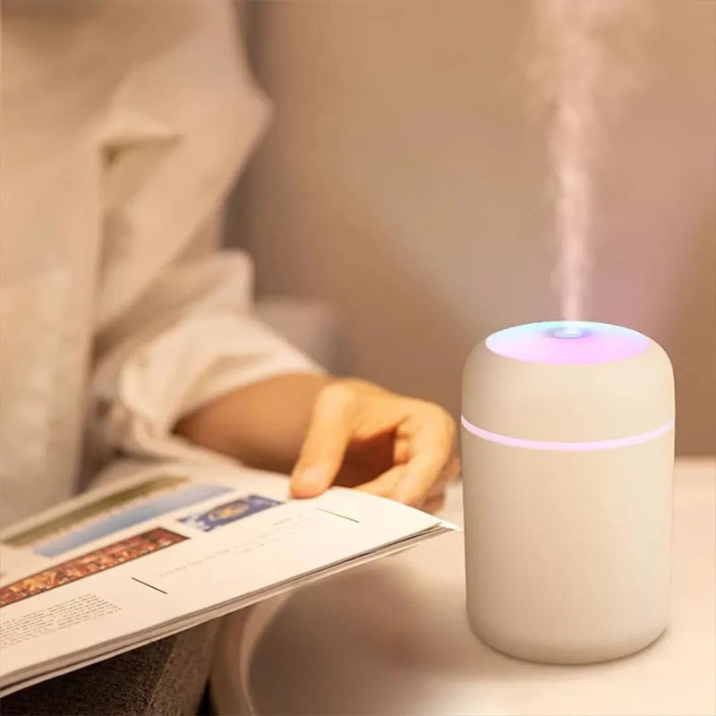 H2O Mini Air Humidifier – USB Portable Cool Mist Diffuser with LED Night Light - Dreamzhub