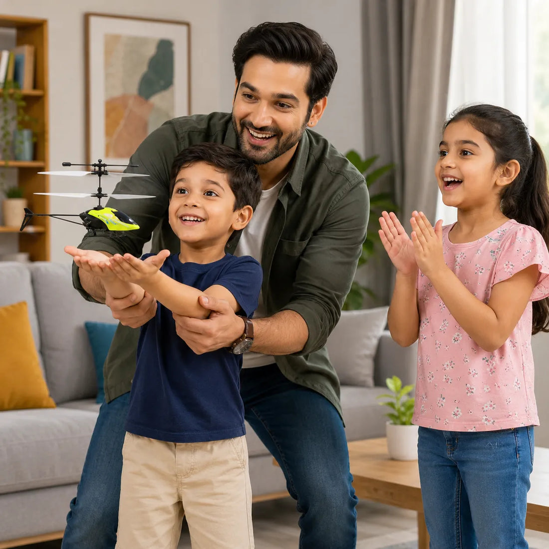 Rechargeable Hand-Sensor Flying Helicopter Toy