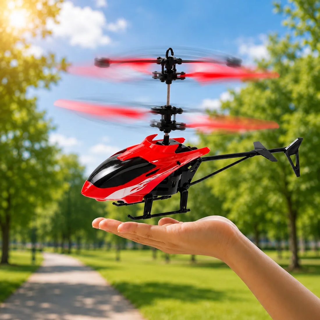Rechargeable Hand-Sensor Flying Helicopter Toy
