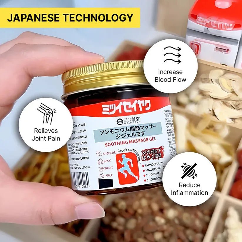 Japanese Massage Gel for Joint & Muscle Pain Relief | Deep Penetration Formula | Fast - Acting Herbal Therapy Gel - Dreamzhub