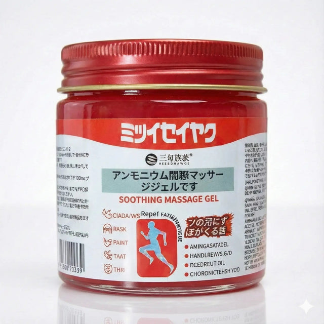 Japanese Red Massage Gel for Joint & Muscle Pain Relief | Deep Penetration Formula | Fast - Acting Herbal Therapy Gel - Dreamzhub