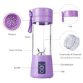 Portable USB Rechargeable Juicer Blender | 6 Stainless Steel Blades