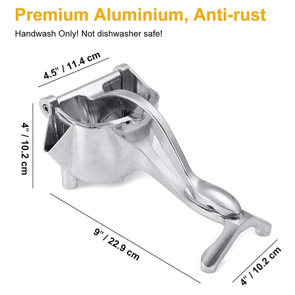 Hand Press Juicer Aluminum – Effortless Juicing, Maximum Freshness