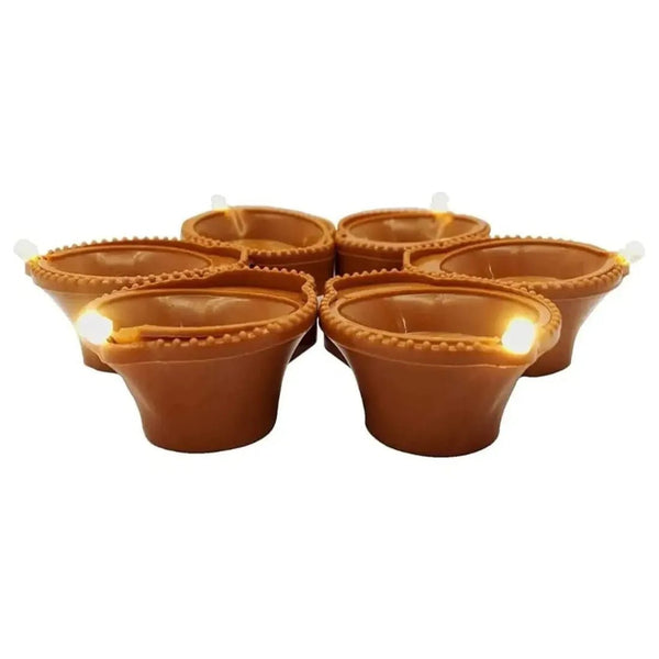 LED Water Sensor Diyas – Plastic Floating Diyas with Ambient Lights