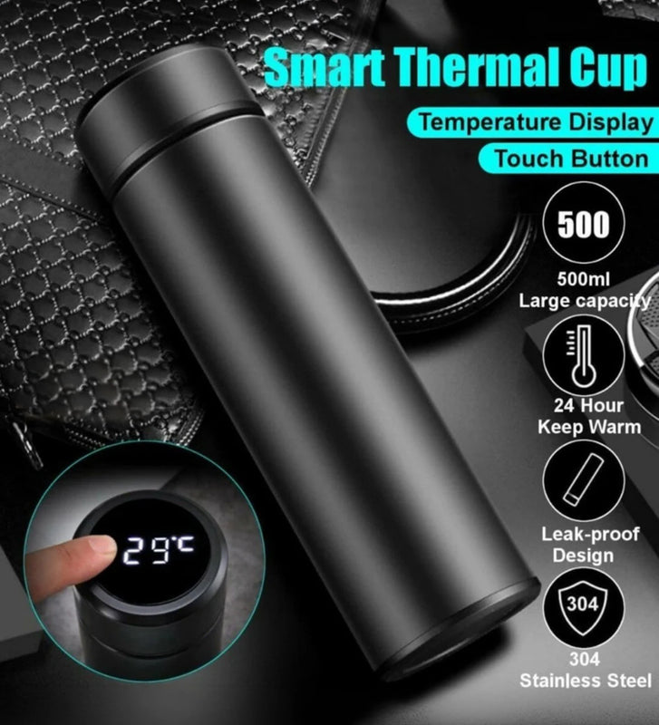 Smart LED Temperature Bottle 500ml | Vacuum Insulated Stainless Steel Flask