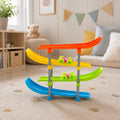 Multi-Level Racing Track Playset with 2 LED Light-Up Cars