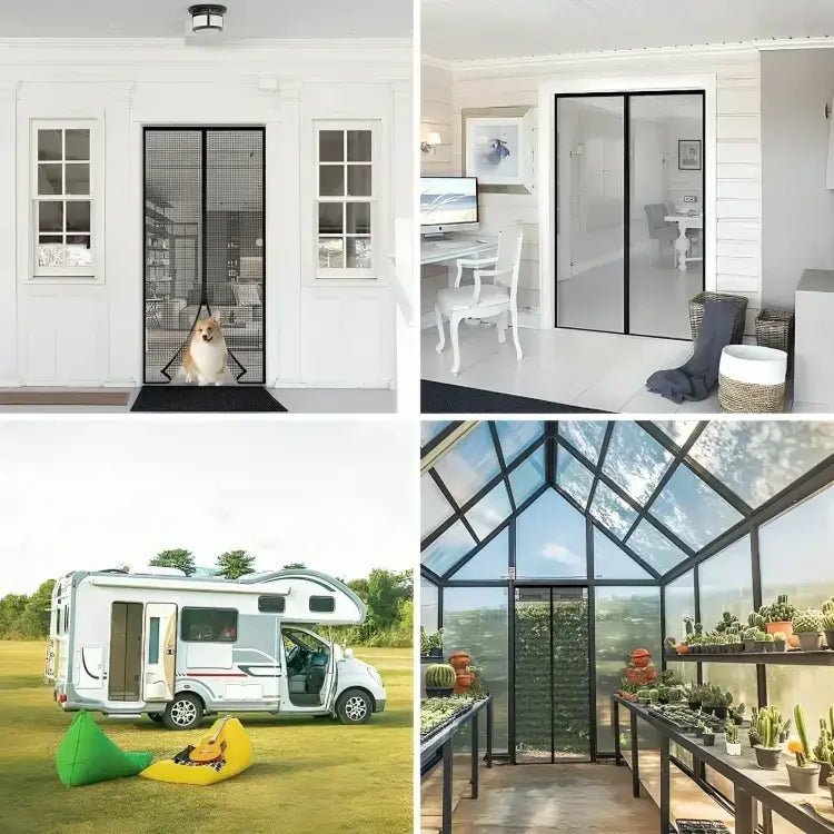 Magnetic Screen Door - Mosquito Curtain for All Door Types & Sizes - Dreamzhub